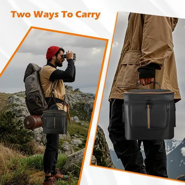 Alt view image 4 of 4 - Carrying Case Bag for Jackery Explorer 1000 V2 Case Travel Carrying Bag Travel Bag with Shoulder Strap & Handle