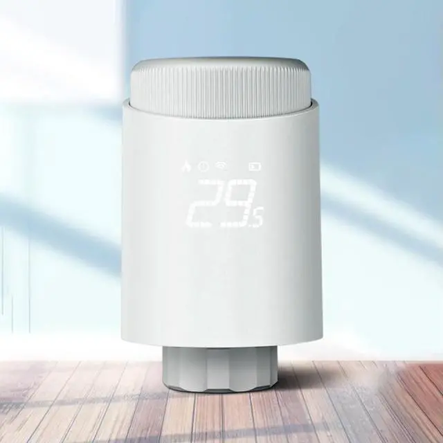 Alt view image 2 of 4 - Tuya Zigbee Radiator Actuator Programmable Thermostat Radiator Valve Home Work with Alexa Google Home 2023