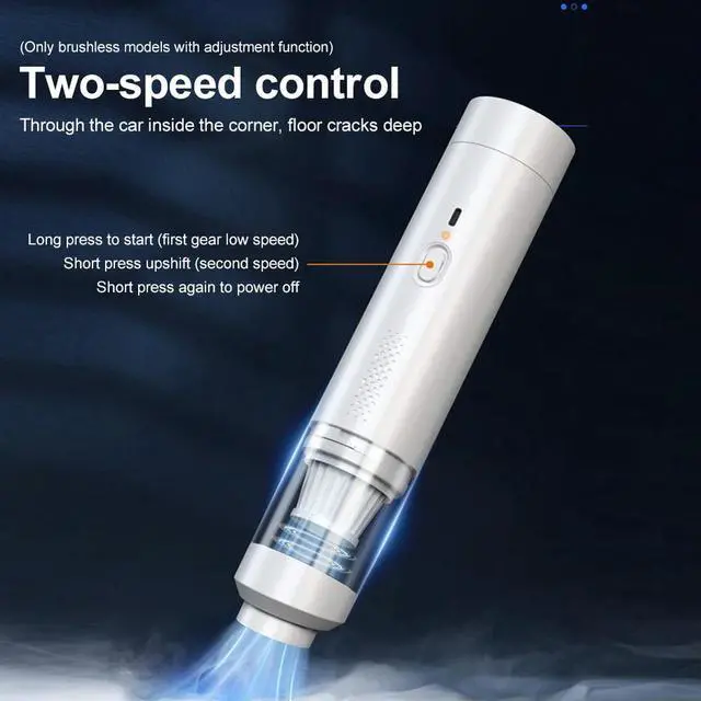 Alt view image 4 of 4 - 11000Pa Blow & Suction Handheld Vacuum 80000 RPM Wireless Car Vacuum Cleaner 200W Strong Suction Cleaner for Car Home Pet Office