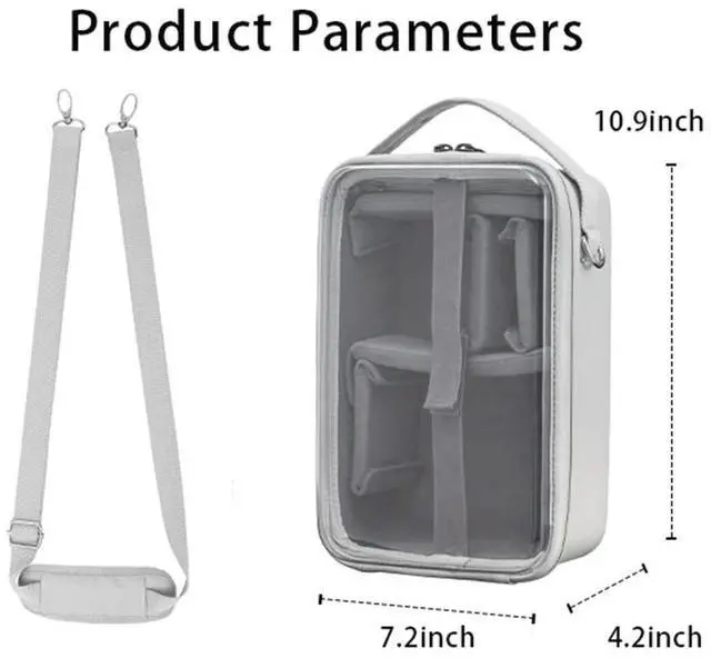 Alt view image 4 of 4 - Visible Camera Bag Camera Photo Bag Case Splashproof Multi-functional Camera Shoulder Bag Anti-Scratch for Action Camera Series