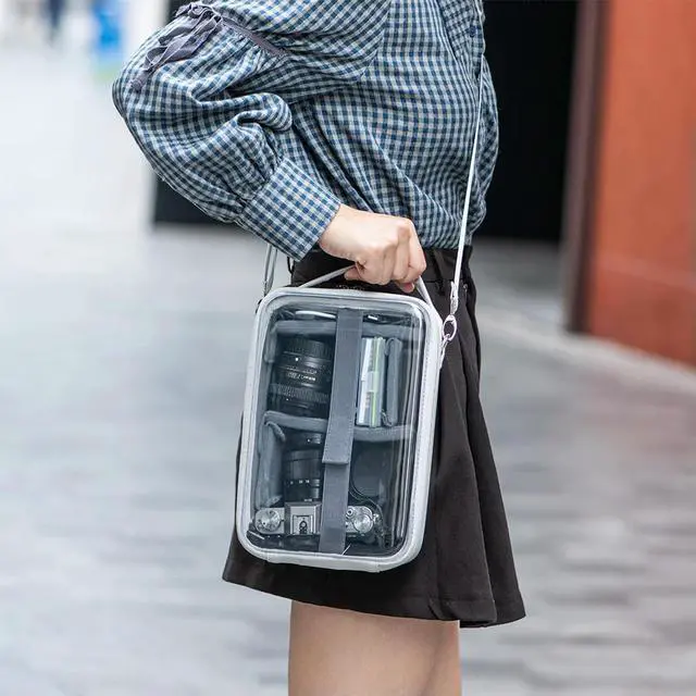 Alt view image 2 of 4 - Visible Camera Bag Camera Photo Bag Case Splashproof Multi-functional Camera Shoulder Bag Anti-Scratch for Action Camera Series