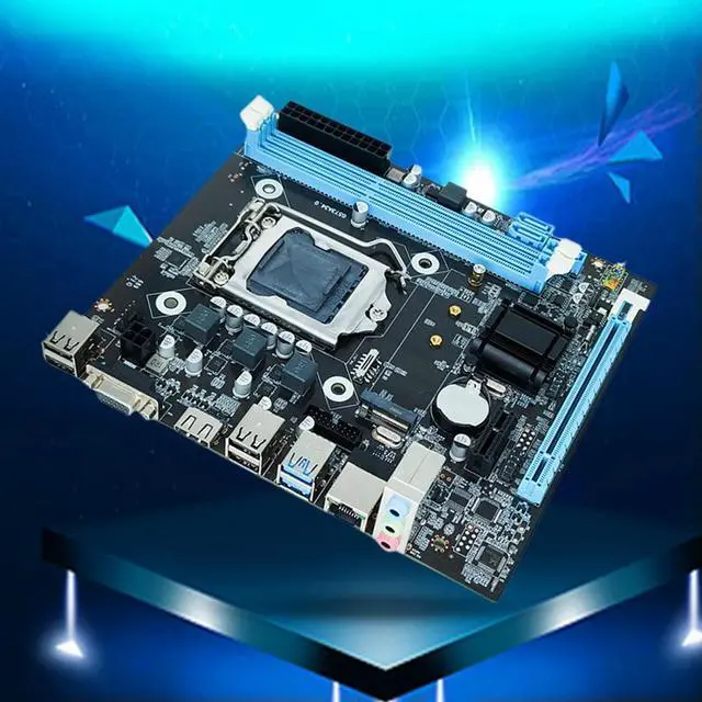 Alt view image 2 of 4 - H81 Computer Motherboard Support SATA 3.0 2.0 Micro-ATX A1150 Desktop Computer Mainboard PCI Express X16 X1 M.2 Nvme/NGFF Slot