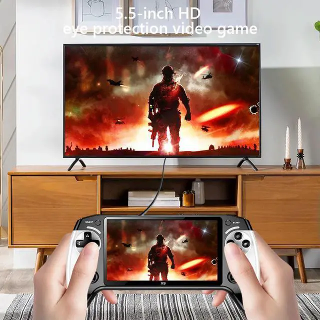 Alt view image 4 of 4 - 5.5 Inch Screen Handheld Game Player Type-C Charging Electronic Game Player Portable Game Player Birthday Christmas Gift