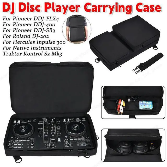 Alt view image 2 of 4 - Case for Pioneer DJ DDJ-SB3/DDJ-SB2/DDJ-400/DDJ-FLX4 Professional Audio DJ Console Mixer Protector 2 Channel DJ Controller Case