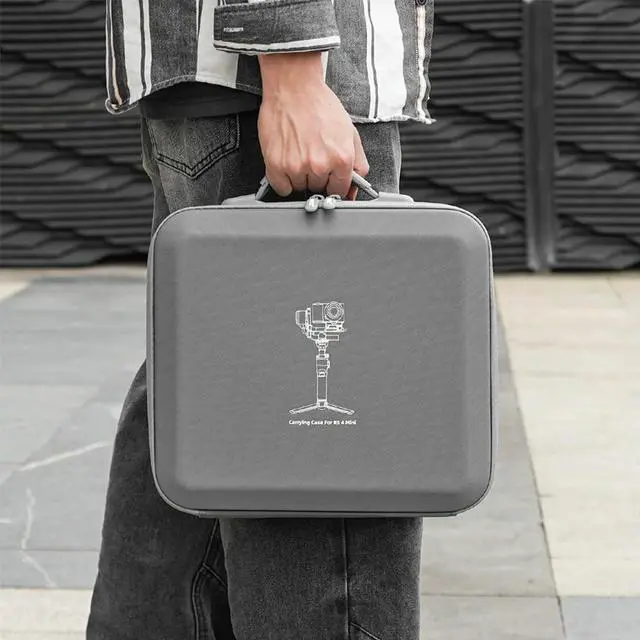 Alt view image 3 of 4 - For RS 4 Mini Carrying Case PU Protective Travel Box Anti-Scratch Handbag Protective Case for RS 4 Mini Accessories Case