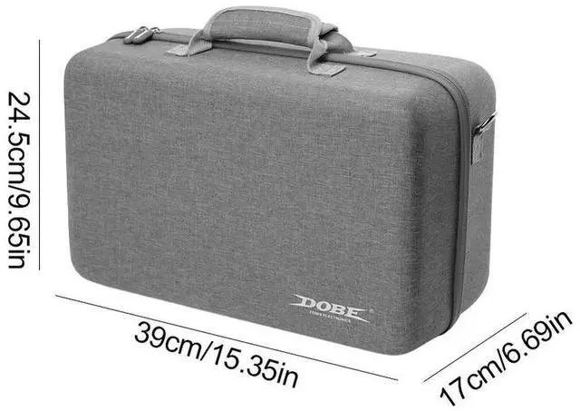 Alt view image 4 of 4 - Hard Shell Carrying Case Travel Case for PS5 Slim for PS5 Slim Console Controllers and Other for 5 Slim Console