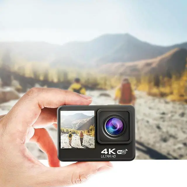 Alt view image 2 of 4 - 4K UHD 2.0 Inch IPS Screen Outdoor Sport Cam Anti-Shake Action Camera 1080P 30FPS Bicycle Video Recording Camera 120 Wide Angle