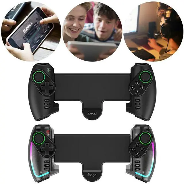Alt view image 2 of 4 - Stretchable Controller with Linear Vibration Wireless BT Mobile Controller Gamepad Mobile Gaming Controller for Nintendo Switch