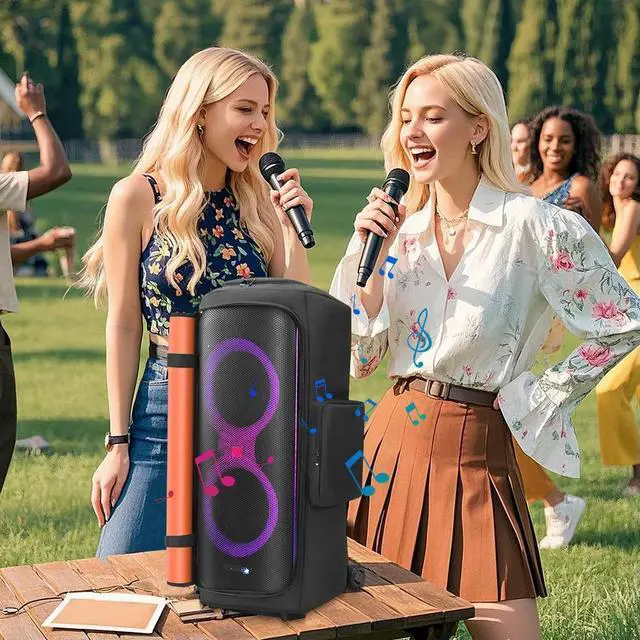 Alt view image 3 of 4 - Party Speaker Dust Cover Waterproof Padded Speaker Protective Cover Nylon Double-Sided Speaker Bag for JBL Party Box 710