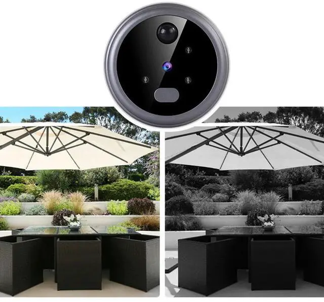 Alt view image 2 of 4 - Wireless Peephole Video Doorbells PIR Motion Detector Door Eye Camera 90° Wide Angle 2.8inch LCD Screen Home Security