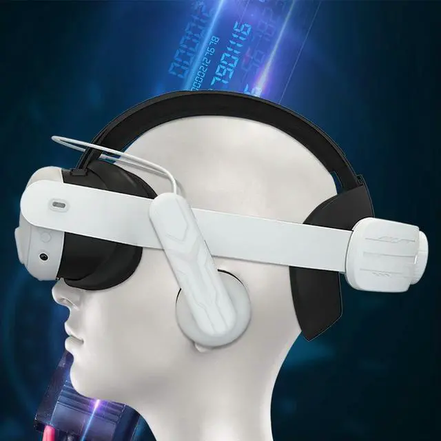 Alt view image 3 of 4 - Headphones Head Strap Comfortable Adjustable VR Replacement Elite Head Strap Reduce Pressure for Quest 3 VR Glasses