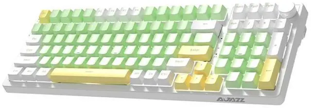 Alt view image 4 of 4 - 99 Keys Hot Swappable Keyboard PBT Keycaps AK992 for Laptop (Red Switch)