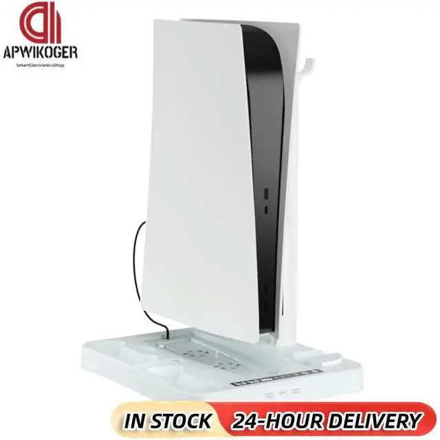 Main image of Multi-Function Cooling Stand Game Helmet Rack Controller Charging Station Disc Console Fan Holder for PS VR2