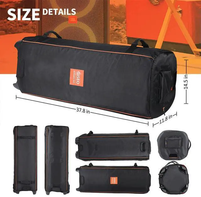 Alt view image 4 of 4 - Oxford Cloth Protective Bags with Handle Protection Speaker Foldable Carrying Bags for JBL PartyBox 1000
