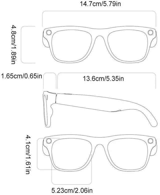 Alt view image 4 of 4 - AI Translation Glasses with Flash Light Sports Video Glasses 1M High Definition Pixel Translation Sunglasses for Trade Business