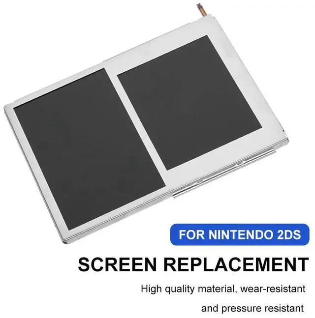 Alt view image 3 of 7 - Game Console LCD Screen Easy Installation for 2DS Game Console Wear-resistant Upper Lower Screen Repair Parts