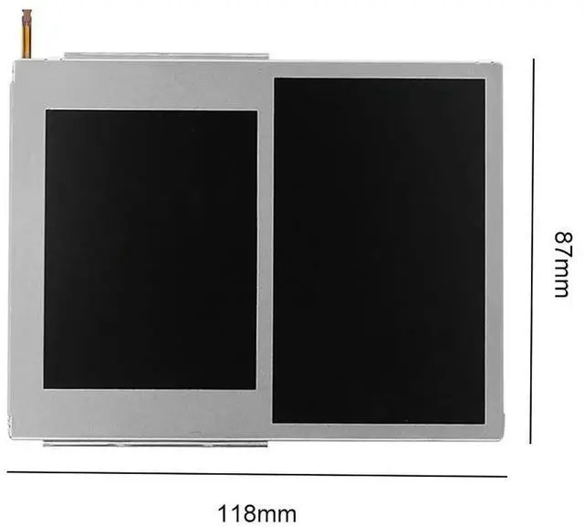 Alt view image 4 of 7 - Game Console LCD Screen Easy Installation for 2DS Game Console Wear-resistant Upper Lower Screen Repair Parts