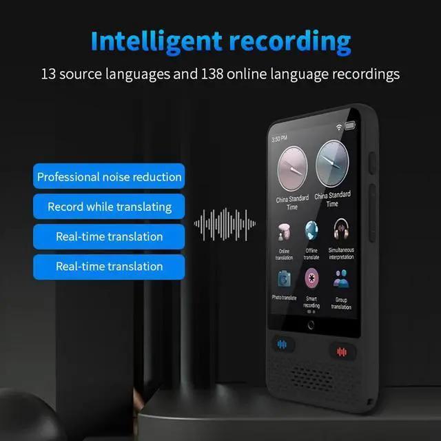 Alt view image 4 of 7 - Instant Offline Language Translator Device 138 Real-time Languages Portable Two-Way Language Translator for Foreign Travel