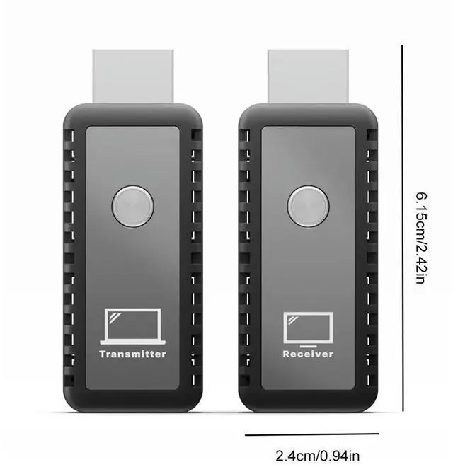 Alt view image 4 of 7 - 30M Wireless HDMI-Compatible Transmitter Receiver 1080P Wireless HDMI-Compatible Extender Plug & Play Screen Share Switch