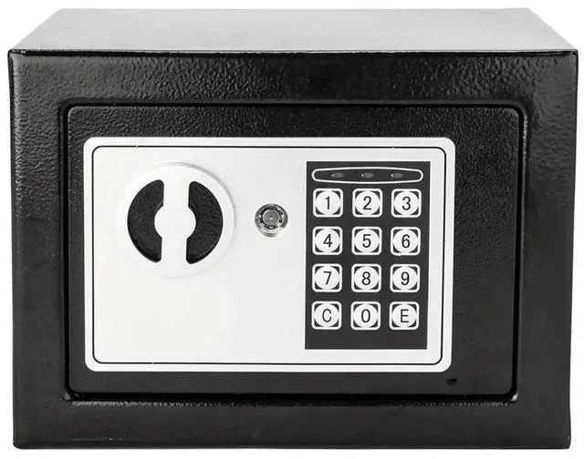 Main image of Small Safe Box with Keys Household Money Bank Lockable Password Security Box Steel for Store Money Jewelry Document