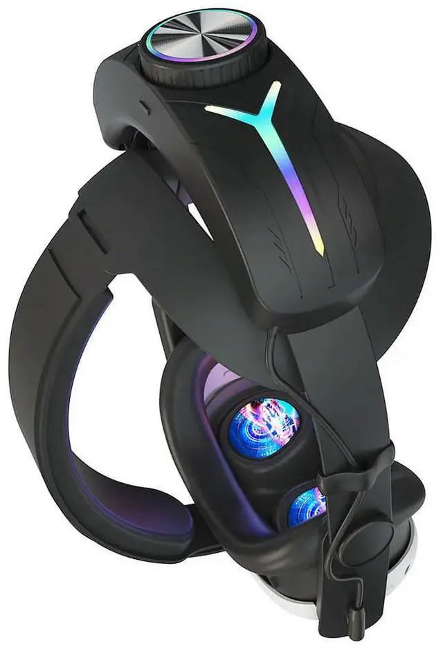 Main image of 8 in 1 VR Accessories Bundle Front Shell Cover RGB Head Strap Face Cover Controller Grips Cover Rocker Cap for Quest 3