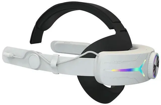 Main image of 8 in 1 RGB Head Strap VR Accessories Bundle Front Shell Cover Face Cover Controller Grips Cover Lens Protector for Quest 3