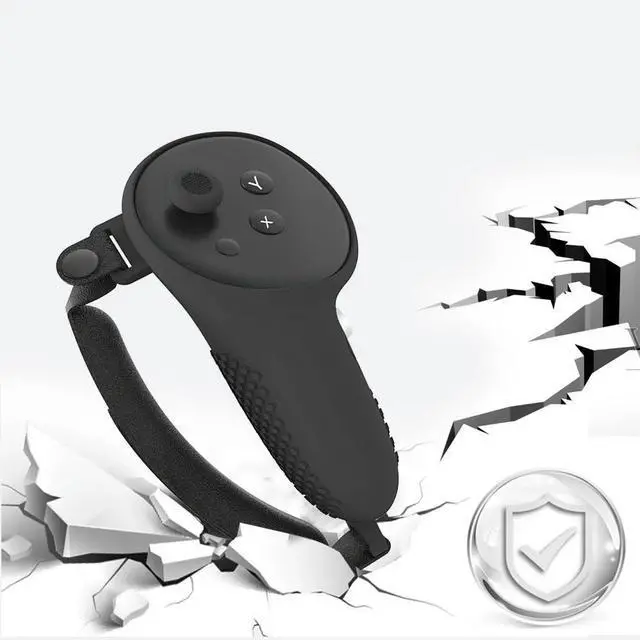 Alt view image 2 of 4 - 8 in 1 RGB Head Strap VR Accessories Bundle Front Shell Cover Face Cover Controller Grips Cover Lens Protector for Quest 3