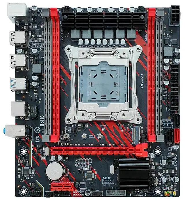 Main image of PC Mainboard 1866MHz DDR3 ECC Desktop Server Motherboard E5 2666 V3 LAG2011-V3 PC Motherboard 128GB RAM M.2 Port NVME/SATA ATX