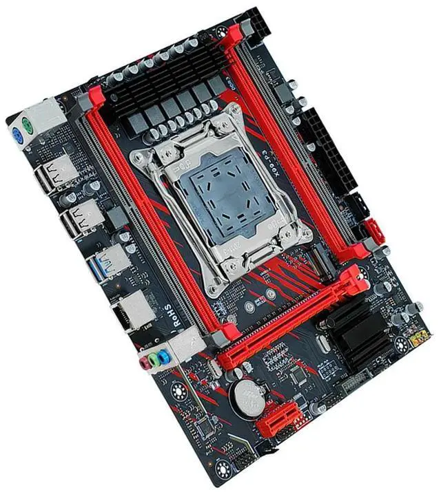 Alt view image 4 of 4 - PC Mainboard 1866MHz DDR3 ECC Desktop Server Motherboard E5 2666 V3 LAG2011-V3 PC Motherboard 128GB RAM M.2 Port NVME/SATA ATX