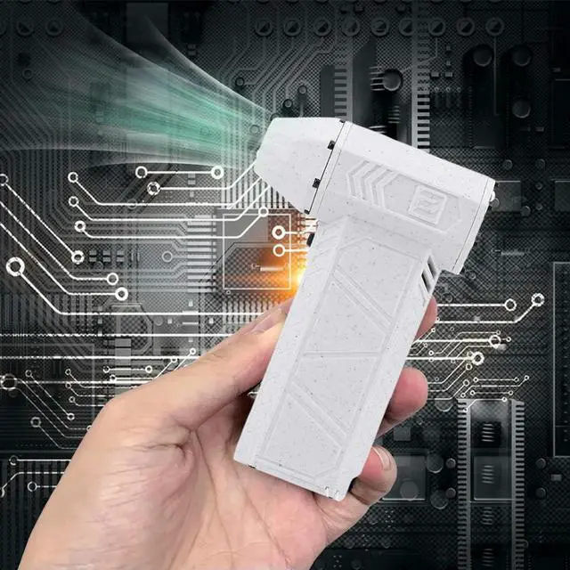 Alt view image 3 of 4 - Portable Turbo Fan 110000RPM Mini Turbo Jet Fan Turbo Violent Fan 45M/S Wireless Turbo Fan 3000mah for PC Keyboard Camera