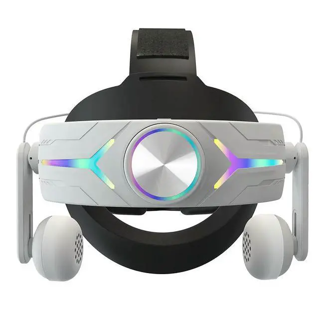 Alt view image 4 of 4 - Headphones VR Replacement Elite Head Strap Comfortable Adjustable Alternative Head Strap RGB Light for Quest 3 VR Glasses