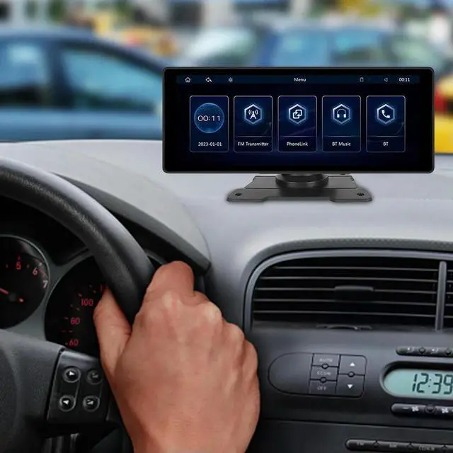 Alt view image 3 of 4 - 10.26 Inch Car Multimedia Player HD Touchscreen Wireless Carplay Android Auto GPS Navigator Reaview Camera Bluetooth-Compatible