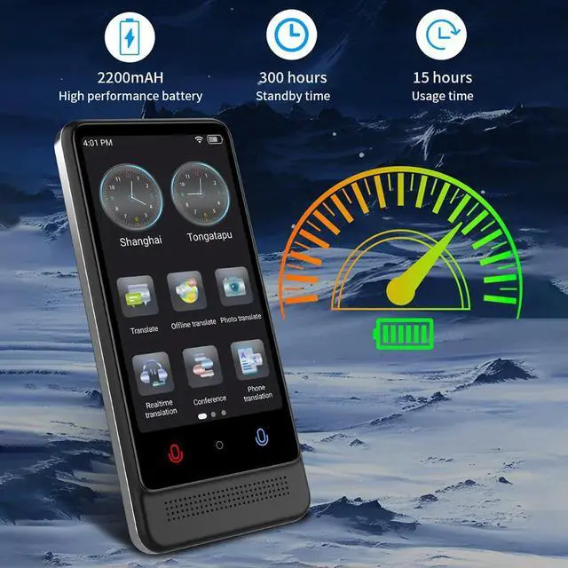 Alt view image 4 of 7 - Language Translator Device 137 Languages Real Time Translation Device Two-Way Language Translator for Business Learning Travel