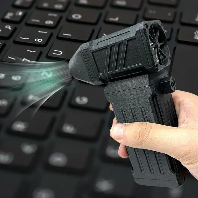 Alt view image 3 of 4 - Turbo Violent Fan Speed Adjustable Powerful Blower 110000RPM Portable Turbo Fan 45M/S Built-In for PC Keyboard Camera