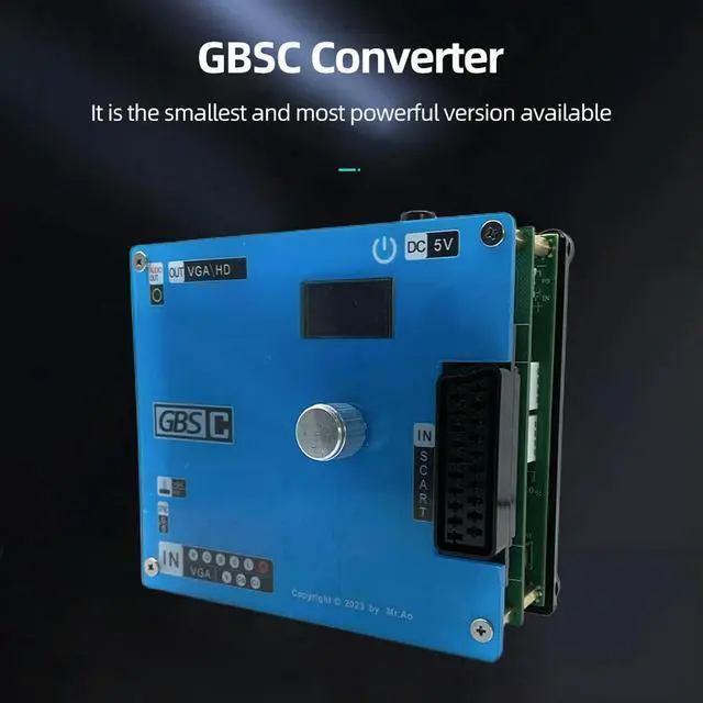 Alt view image 3 of 4 - GBSC Converter Supports 1080P HD Video Converter Adapter Arcade Game RGBS RCA/VGA To VGA/RCA Converter for 2 Console