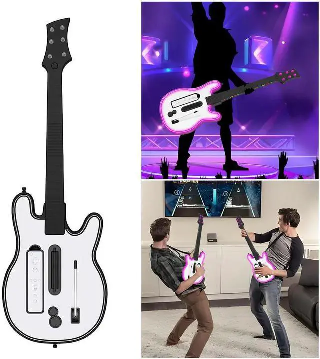 Main image of Wireless Guitar Controller Wireless Gaming Controller RGB Console Remote Joystick Guitar Gamepad for Wii Guitar Hero