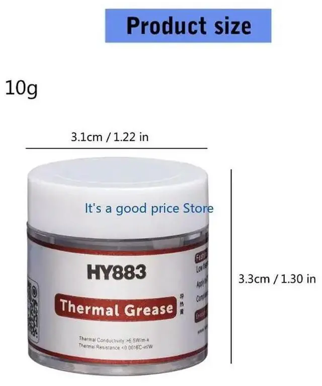 Alt view image 6 of 7 - Premium Silicone Heatsink Paste For PC Components Heat Dissipation High Stability 10g For PC Components Cooling