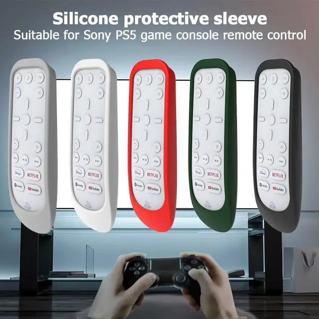 Alt view image 7 of 7 - Silicone Case Shockproof Cover for 5 PS5 Media Remote Accessories