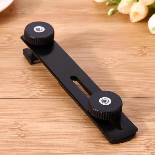 Alt view image 6 of 7 - Camera Flash Bracket Hot Shoe Arm Bracket Tripod Stand Holder For DSLR SLR