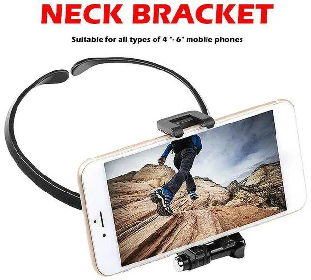 Alt view image 6 of 7 - Neck Phone Holder POV Photographing Vlog Selfie Wearable Phone Mount Stand Wearable Photographing Video Recording Selfie