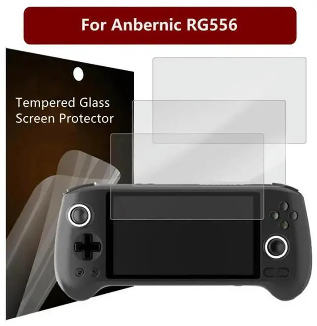 Alt view image 7 of 7 - Anti-Glare HD Protective Tempered Glass Scratch-proof Tempered Glass Screen Protector Compatible with Anbernic RG556