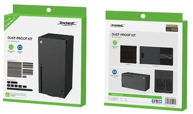 Alt view image 6 of 7 - Silicone Dirty Prevent Mesh with Dust Pulgs Dustproof Net Antidust Cover Dustproof Case Cover for Xbox Series X Game Console