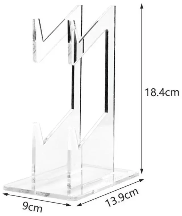 Alt view image 6 of 7 - Double-deck Gamepad Holder Space Saving Acrylic Headset Stand Hanger Rack Game Controller Bracket Mount for PS4/PS3/Xbox