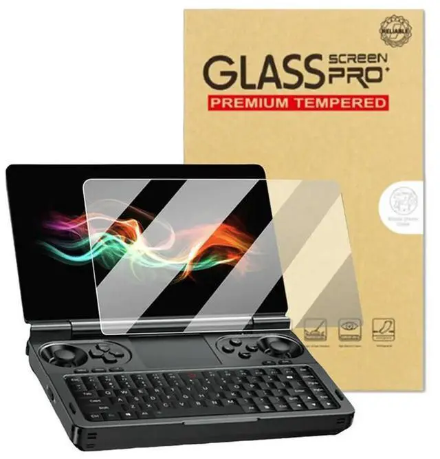 Alt view image 7 of 7 - For GPD Win Mini Tempered Glass Films Anti-Scratch Screen Protective Tempered Glass Anti-Fingerprint Anti-Glare Game Accessories