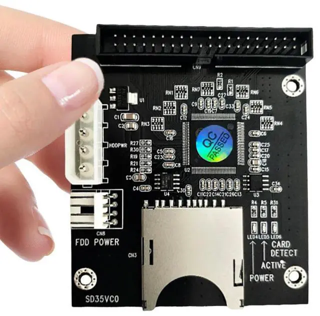 Alt view image 5 of 7 - SD Memory Card To 3.5inch 40Pin Male IDE Adapter Card 40Pin IDE Hard Drive Adapter Converter Support for Dos Linux