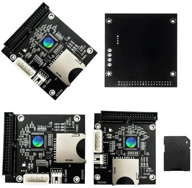 Alt view image 6 of 7 - SD Memory Card To 3.5inch 40Pin Male IDE Adapter Card 40Pin IDE Hard Drive Adapter Converter Support for Dos Linux