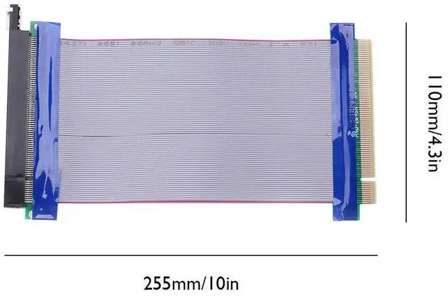Alt view image 6 of 7 - PCIE Riser Card Adapter PCI Express 16X to 16X Extension Cable Extender Adapter