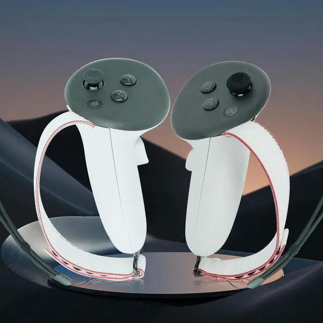 Alt view image 3 of 7 - VR Glasses Accessories Adjustable Active Straps l Ring Buckle Lens Cloth Joystick Caps for Quest 3 VR Controller Grips
