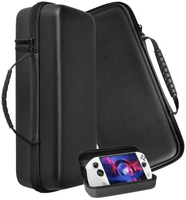 Alt view image 4 of 7 - EVA Hard Carrying Case Bag for Legion Go S Handheld Game Console with Mesh Pocket Travel Case Travel Carrying Bag