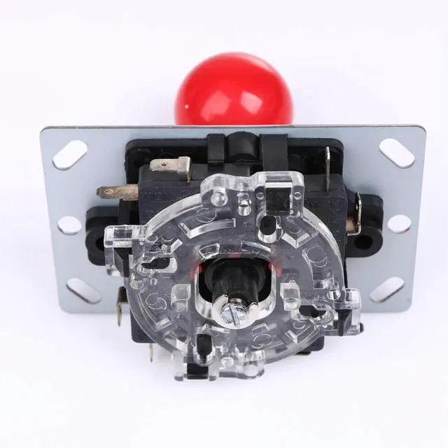 Alt view image 4 of 7 - Red 8 Way Arcade Game Joystick Ball Joy Stick Red Ball Replacement